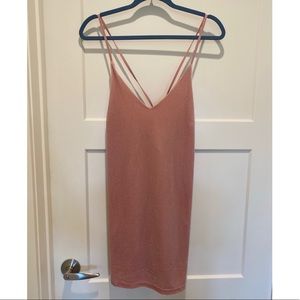 Velvet slip mini dress